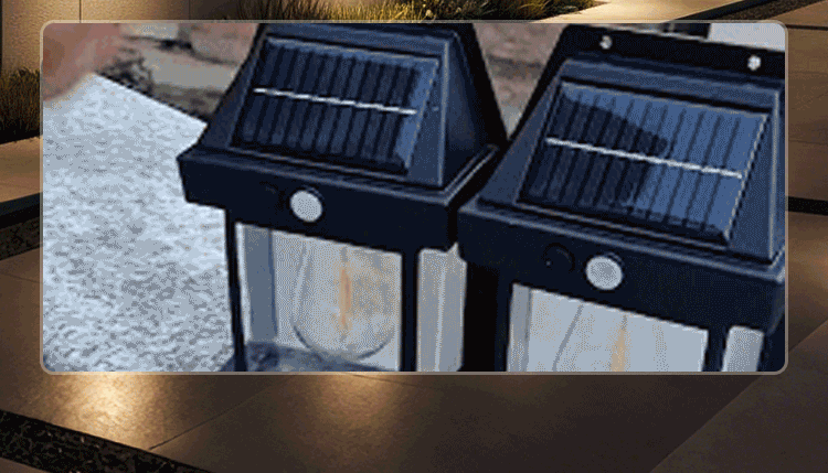 Solar wandlamp met sensor