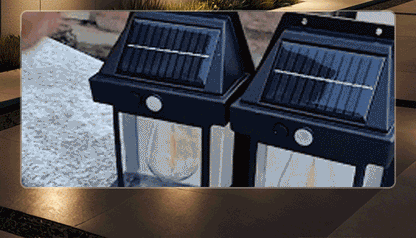 Solar wandlamp met sensor